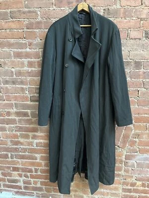 Vintage Giorgio Armani Collezioni Men Coat, Sz 44, Teal 100% Wool, Nehru Italy - Image 1 of 4