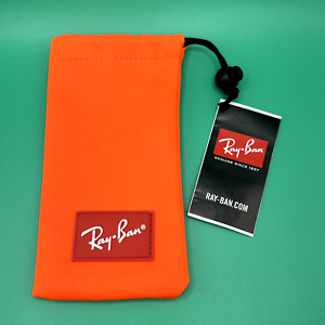 Ray Ban Orange Fabric Sunglasses Pouch With Insert NEW - AUTHENTIC Glasses Case