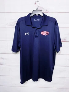 Under Armour Mens Liberty Patriots Polo Shirt Size XL Loose Blue Short Sleeve - Foto 1 di 6