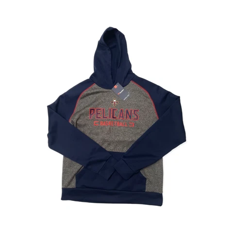 New Orleans Pelicans NBA Men's Fanatics GDR Raglan Pullover Hoodie Navy Size L Cover