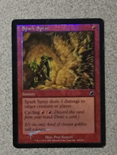 MTG MAGIC THE GATHERING SPARK SPRAY 1X(FOIL) SCOURGE - COMMON - INSTANT -  LP