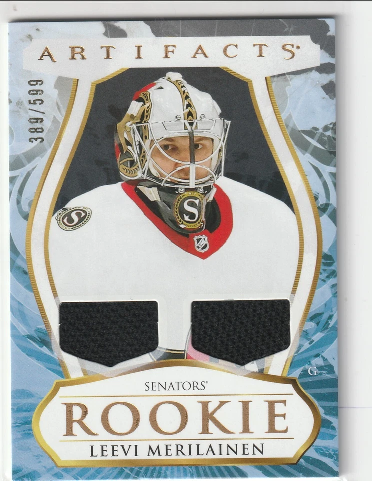  2023-24 Artifacts Materials Gold #176 Leevi Merilainen 389/599 Ottawa Senators - Image 1 of 1