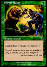 Primal Frenzy NM FOIL Odyssey MTG Magic Cards Green Common