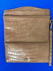 A New Day Target Double Wallet Card Holder Purse Beige Snake Skin Rare 2021 - Picture 1 of 4