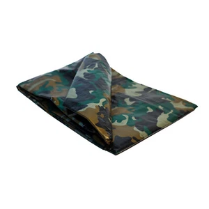 Camouflage Tarpaulin Waterproof Camping Ground Sheet Cover Woodland Tarp - Picture 1 of 11