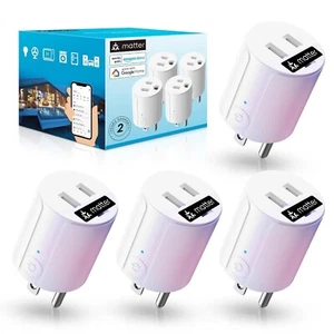 Matter Smart Plug kompatibel mit Alexa, Google Home, Apple Home, SmartThings - Bild 1 von 6