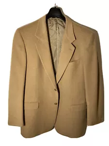 Valentino Mens Size 44L Vintage 1990’s 100% Camel Hair Blazer Sports Jacket - Picture 1 of 9