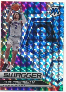 CADE CUNNINGHAM 2021-22 PANINI MOSAIC SWAGGER SILVER PRIZM #9 PISTONS MINT - Bild 1 von 2