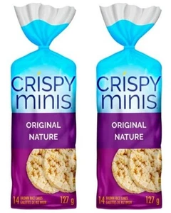 Quaker Crispy Minis Original Large Brown Rice Cakes, 127g (2 Pack) - Picture 1 of 7
