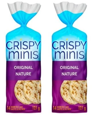 Quaker Crispy Minis Original Large Brown Rice Cakes, 127g (2 Pack) - Image 1 of 4