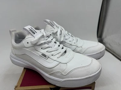 Zapatos deportivos Vans Range EXP para mujer de cuero blanco con cordones zapatillas bajas - 9 Foto 1 de 4