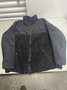 USGI Military Polartec® Black Fleece Classic 300 Jacket Large Full Zip - Picture 1 of 6