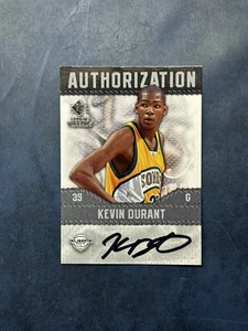 2008-09 Upper Deck SP Rookie Threads Kevin Durant Authorization Auto Autograph - Bild 1 von 2