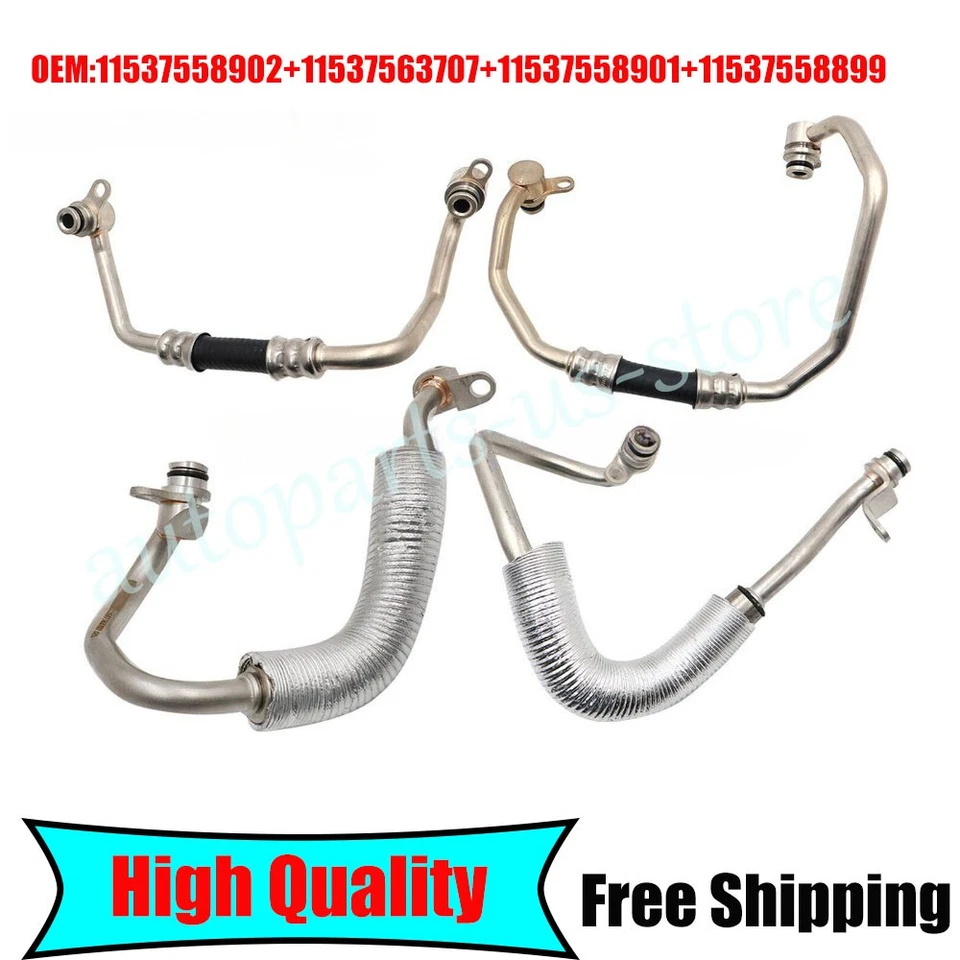 Nuevo kit de manguera de refrigerante turbo cargador para BMW 335i xDrive 335is 335xi 335is Foto 1 de 4