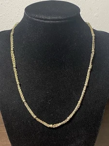 Collar de cadena vintage Avon dorado multihilo firmado - Imagen 1 de 7