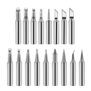 Replacement 17PC Soldering Iron Tips for 936 Soldering Iron Welding Head Set - Picture 1 of 12