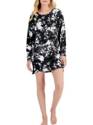 Camisa de dormir Jenni Supersoft para mujer blanca Dynamic Tiedye talla grande Foto 1 de 4