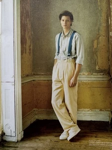 TOAST Men’s Vintage Style 20s, 30s, 40s Flannel Trousers in Old Off-White - Picture 1 of 11