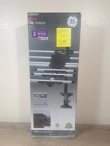 GE Pro Outdoor HD TV Antenna 80 MIles Long Range, VHF UHF 1080P UHD 4K 33685 - Picture 1 of 4