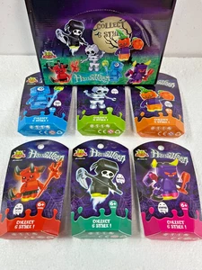 Glow in the Dark Halloween Building Block Action Figure Toy Kits - FULL SET OF 6 - Picture 1 of 4