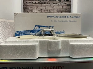 1:24 WEST COAST PRECISION 1959 CHEVROLET EL CAMINO CREAMY WHITE ~ - Picture 1 of 10