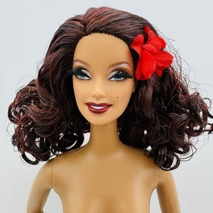 Nude Barbie Hula Honey Rooted Lashes Pin-Up Girls Gold Label For Model Muse OOAK - Bild 1 von 3