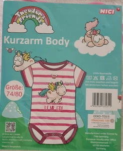 Body manga corta niña unicornio rosa My first Nici NUEVO EMBALAJE ORIGINAL - Imagen 1 de 3