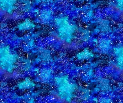"Spaced Out" Aurora, Galaxy, Celestial, Star Fabric!100% Cott•1yd *BTY*FastShip - Image 1 of 4