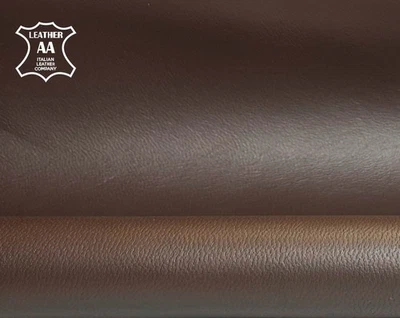 Dark Burgundy Lambskin Leather 4 - 6 sqft Italian Hides 0.8mm//2oz PUCE 706 - Image 1 of 4