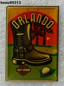 ⭐2004 HARLEY DAVIDSON ORLANDO UNIVERSITY WOLVERINE FOOTWEAR JACKET VEST PIN - Picture 1 of 1