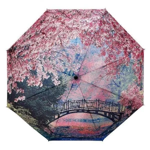 Galleria Enterprises Cherry Blossoms Folding Umbrella - Picture 1 of 3