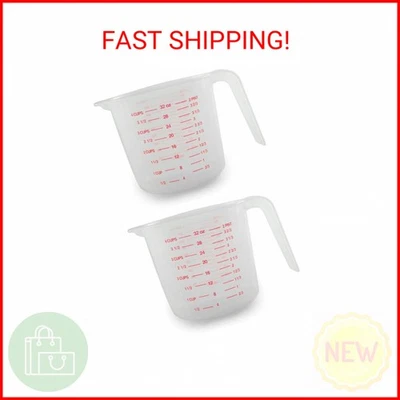 Taza medidora de plástico Norpro capacidad 4 tazas (paquete de 2) Foto 1 de 2