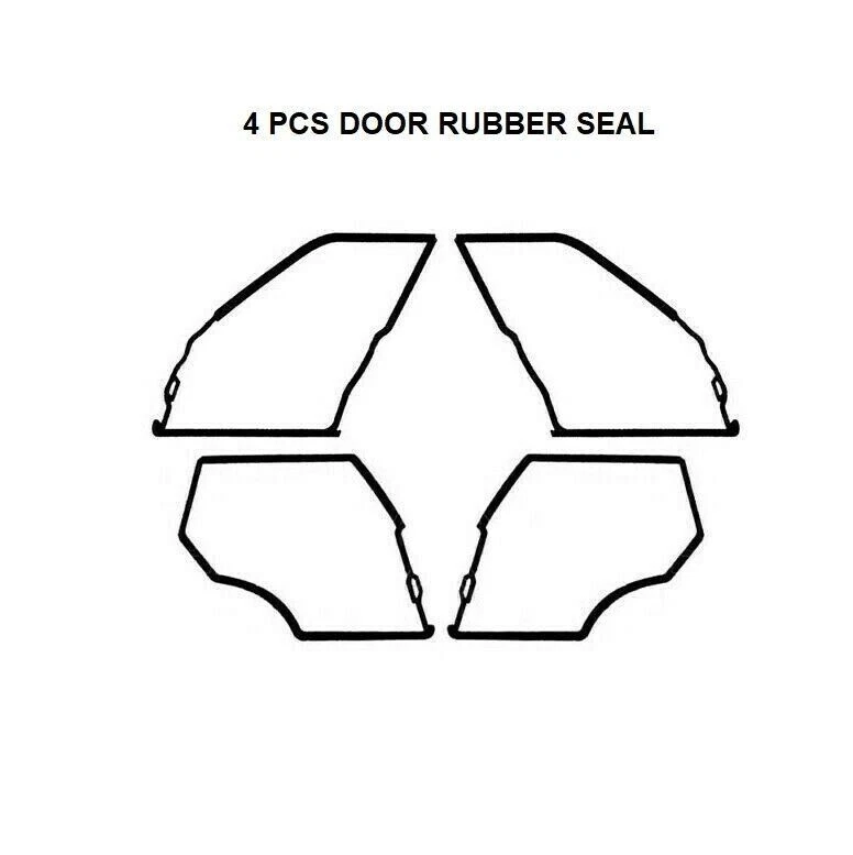 Mercedes Benz W201 Door Seals Weatherstrip OUTER DOOR Seal Gaskets 190E 200E - Imagem 1 de 1