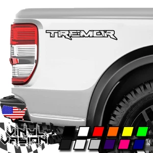 2x Tremor Bedside Vinyl Decal Sticker for Ford F150 F250 - Picture 1 of 15