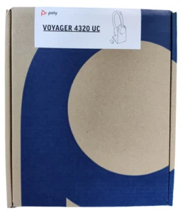Poly Voyager 4320 UC M Wireless Headset with Charging Stand and USB-C Bluetooth - Picture 1 of 3