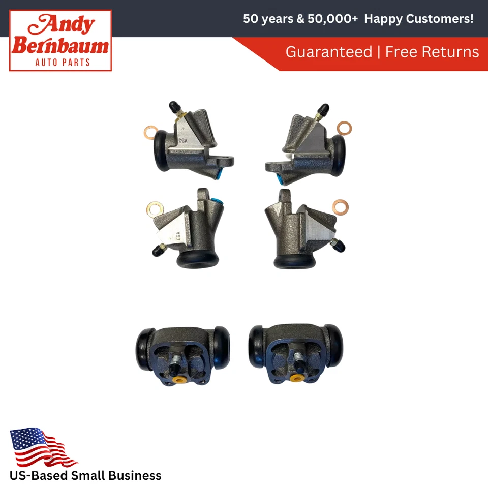 Juego de cilindros de rueda de freno delantero trasero izquierdo y derecho Dodge 1959-1961 Foto 1 de 4