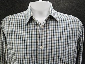 Cezani Men's Blue Button Up Shirt 100% Cotton Size Large - Picture 1 of 4