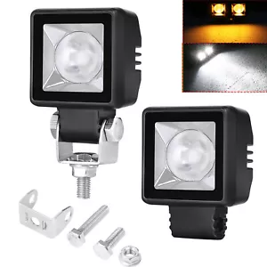 2X 2" 40W LED Cube Work Light Bar Hyper Spot OffRoad Driving DRL Foglights Truck - Picture 1 of 17