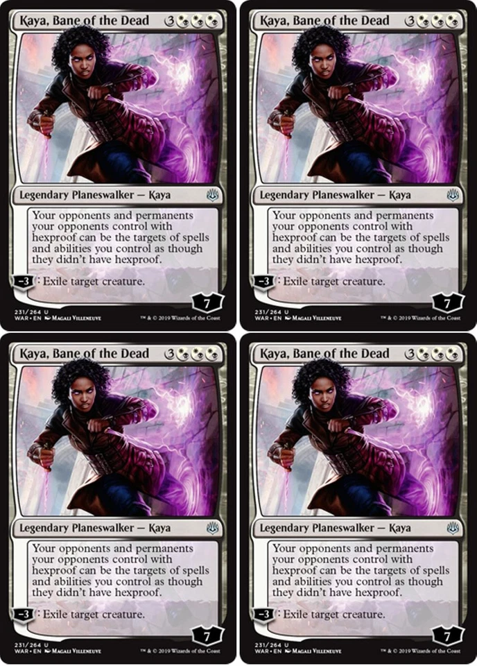MTG - 4x KAYA, BANE OF THE DEAD - War of the Spark (U) - Image 1 of 1