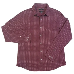 Camicia Banana Republic Luxe cotone biologico bordeaux uomo taglia S + omaggio - Foto 1 di 5
