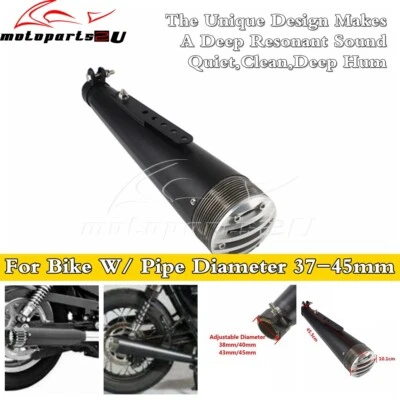 Tubo de escape silenciador de motocicleta con silenciador deslizable para la mayoría de los scooters ATV Foto 1 de 4