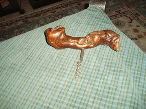 Vintage Korkenzieher mit Naturknotenholzgriff #3 - Bild 1 von 3