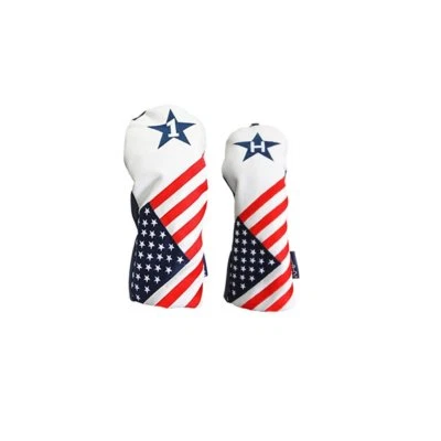 USA 1 & H Headcover Patriot Golf Vintage Retro Driver and  Hybrid Head Cover - Image 1 of 4