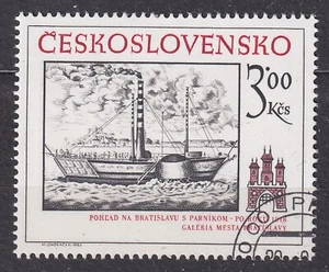 CZECHOSLOVAKIA 1982 SC#2422 USED 3k st., Historical motifs of Bratislava. Parnik - Imagen 1 de 1