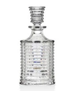 Shannon Godinger Century 10" Whiskey Non-Leaded Crystal Rippled Decanter H1096 - Picture 1 of 1