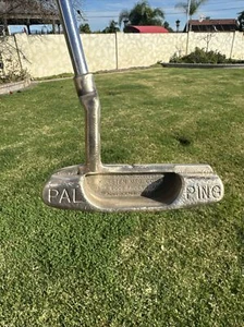 PING PAL Brass 35.5” Partially Restored Blade Putter Golf Club Karsten RH VGC! - Picture 1 of 8