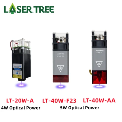 LASERTREE 5W 4W Optical Power Laser Module Head 450nm TTL PWM for Laser Engraver