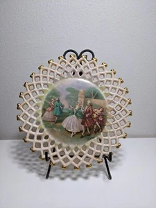 Antik goldbeschnitten Fragonard Langbrock Amsterdam Holland Spitzendisplay/Kuchen... - Bild 1 von 8
