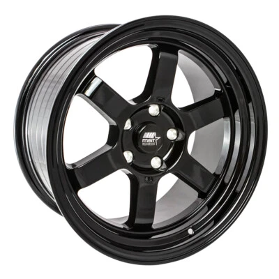 MST Time Attack Rim 16X8 5x114.3 Offset 20 Glossy Black (Quantity of 4) - Image 1 of 2