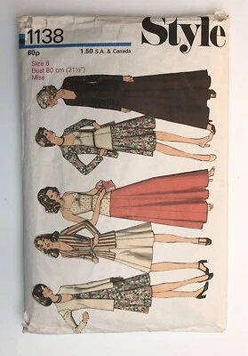 1960's Vintage Pattern Style 1183 Misses Skirt, Cardigan & Top Bust 31 1/2"  - Image 1 of 4